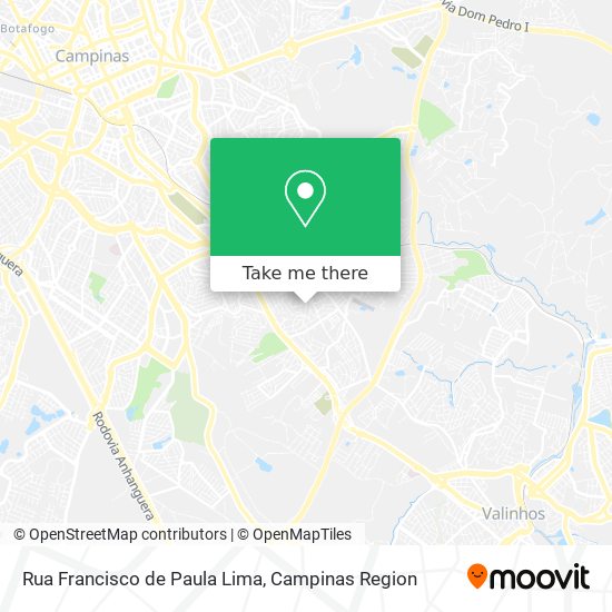 Rua Francisco de Paula Lima map