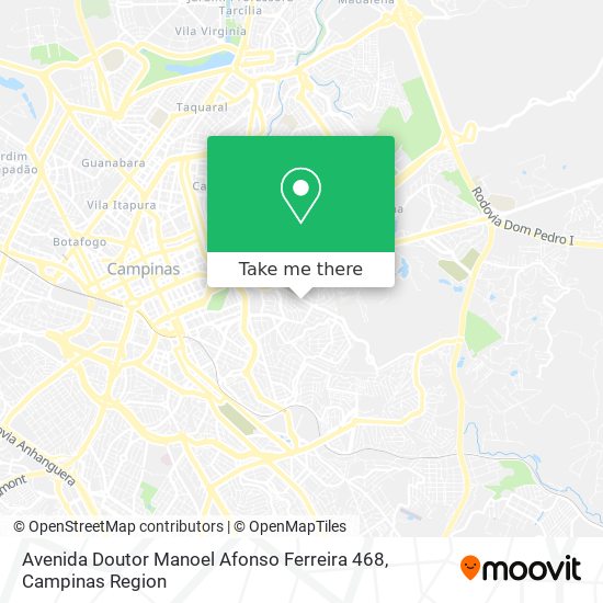 Avenida Doutor Manoel Afonso Ferreira 468 map