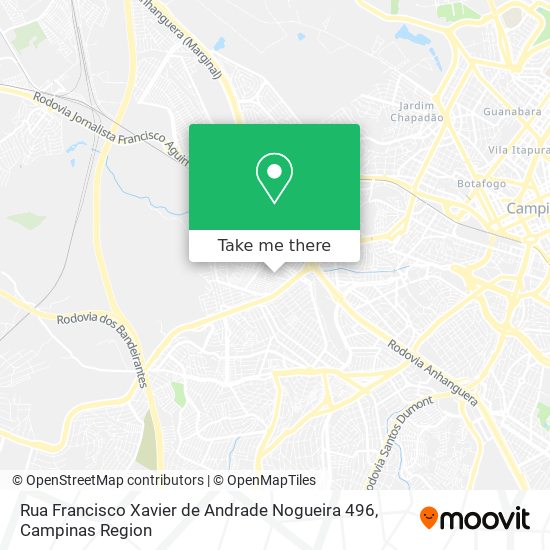 Rua Francisco Xavier de Andrade Nogueira 496 map