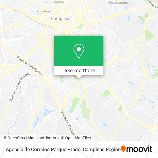 Mapa Agência de Correios Parque Prado