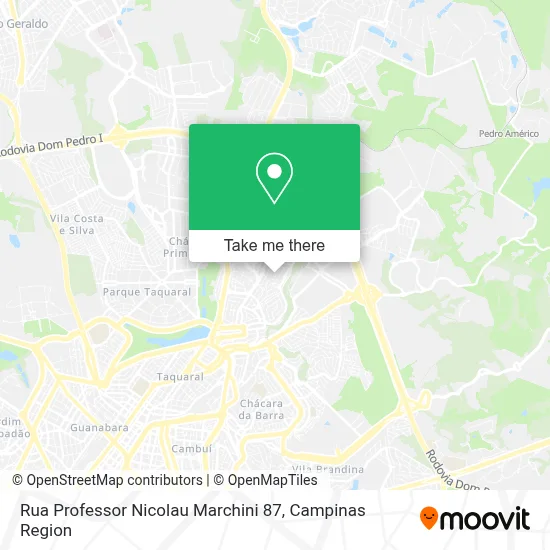 Rua Professor Nicolau Marchini 87 map