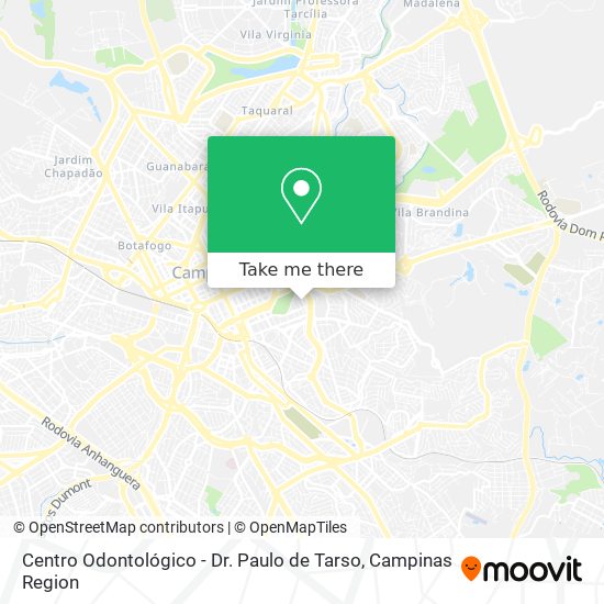 Mapa Centro Odontológico - Dr. Paulo de Tarso