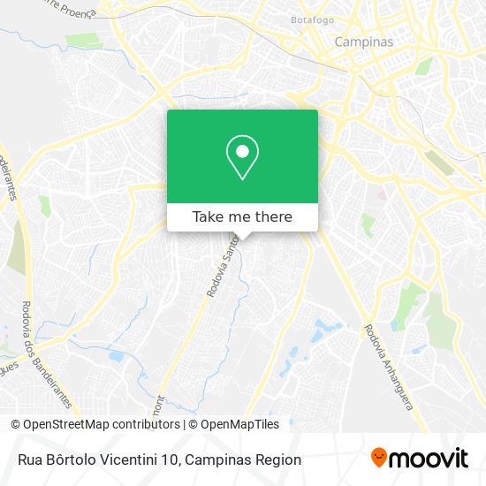 Rua Bôrtolo Vicentini 10 map
