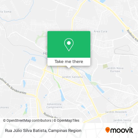 Mapa Rua Júlio Silva Batista