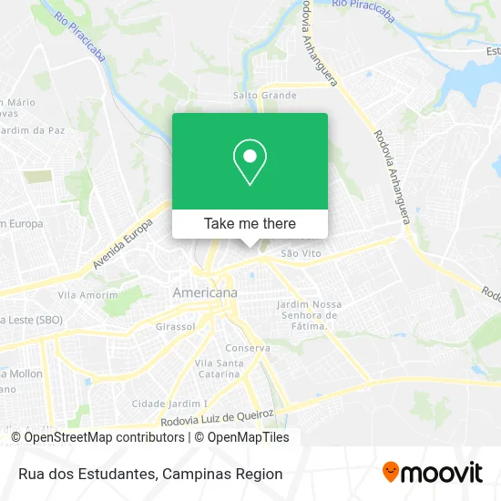 Rua dos Estudantes map