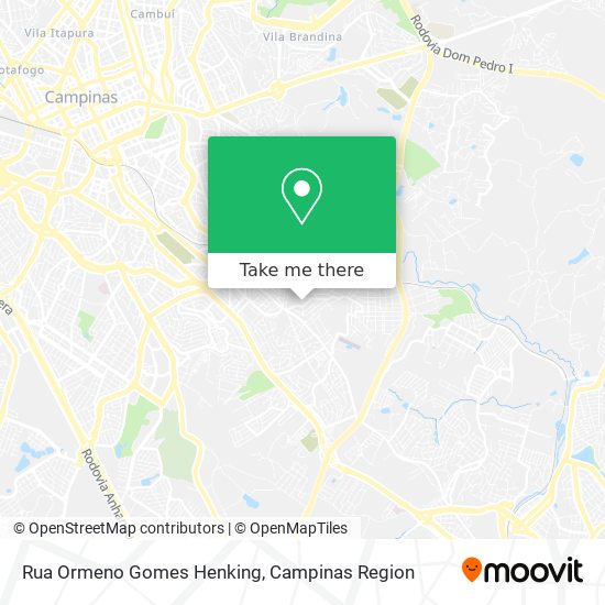 Rua Ormeno Gomes Henking map