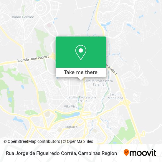 Mapa Rua Jorge de Figueiredo Corrêa