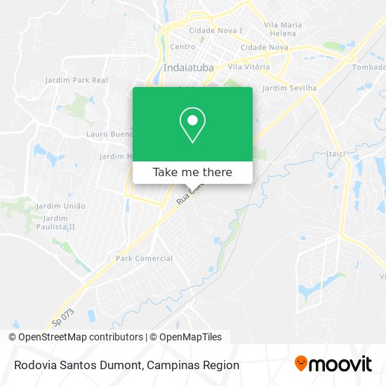 Rodovia Santos Dumont map