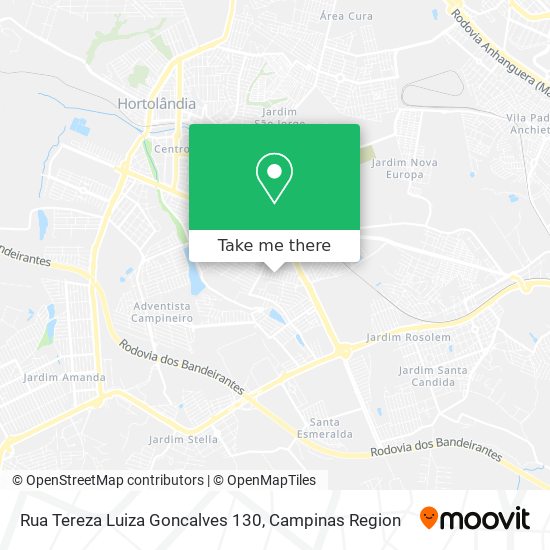 Rua Tereza Luiza Goncalves 130 map