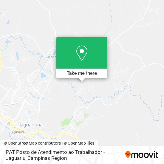 PAT Posto de Atendimento ao Trabalhador - Jaguariu map