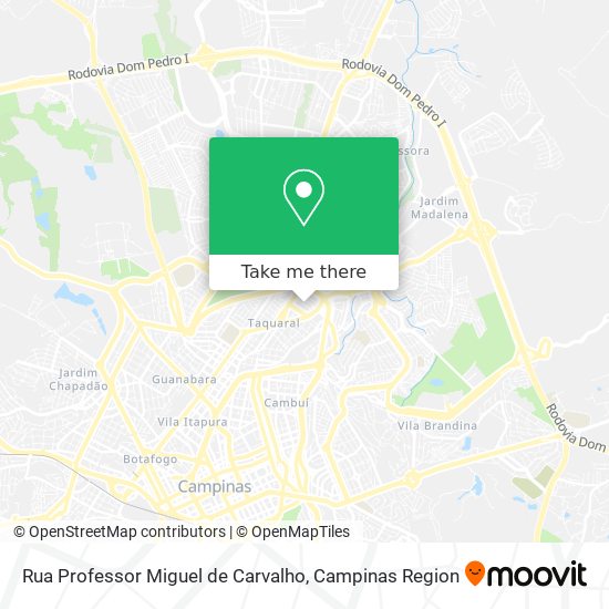 Rua Professor Miguel de Carvalho map