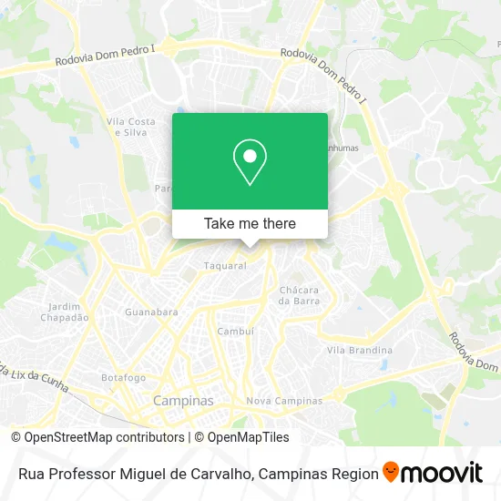 Rua Professor Miguel de Carvalho map