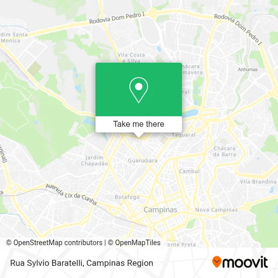 Rua Sylvio Baratelli map
