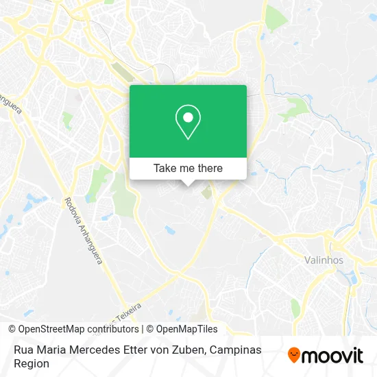 Rua Maria Mercedes Etter von Zuben map
