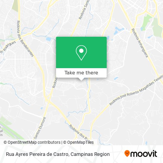 Mapa Rua Ayres Pereira de Castro