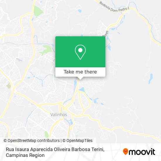 Rua Isaura Aparecida Oliveira Barbosa Terini map
