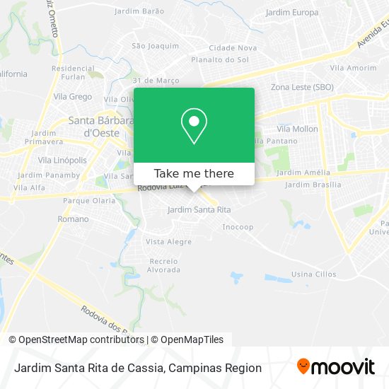 Jardim Santa Rita de Cassia map