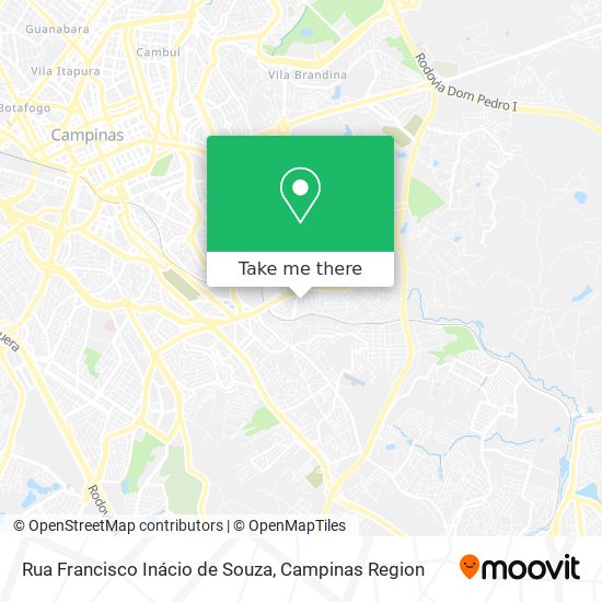 Rua Francisco Inácio de Souza map