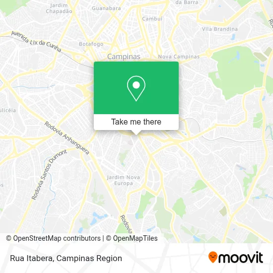 Rua Itabera map