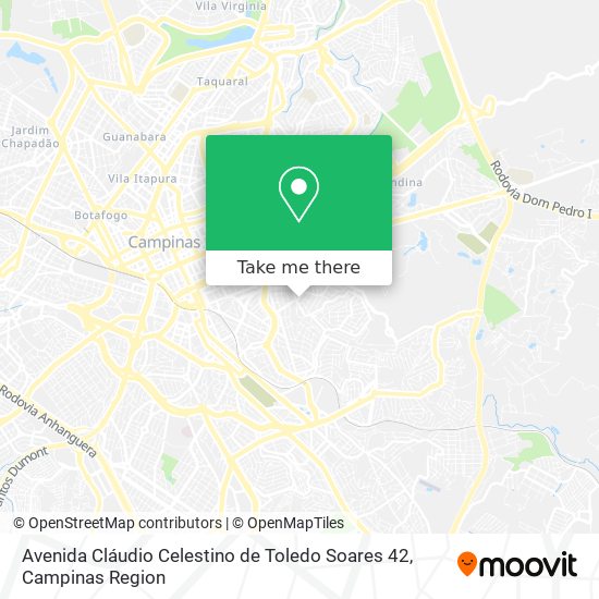 Mapa Avenida Cláudio Celestino de Toledo Soares 42