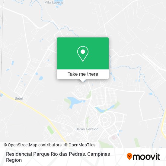 Residencial Parque Rio das Pedras map