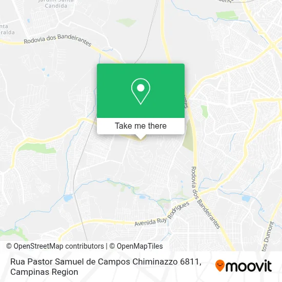 Rua Pastor Samuel de Campos Chiminazzo 6811 map