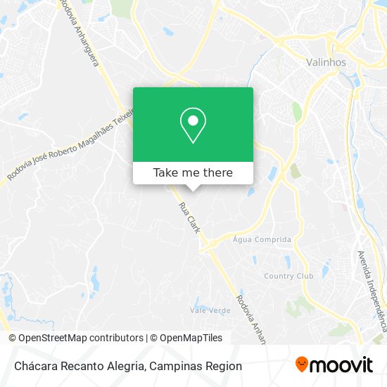 Chácara Recanto Alegria map