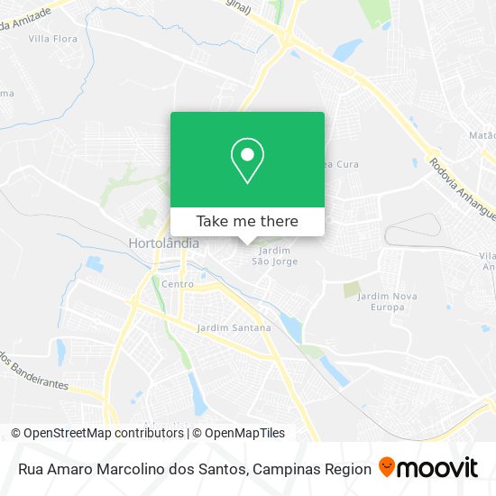Mapa Rua Amaro Marcolino dos Santos