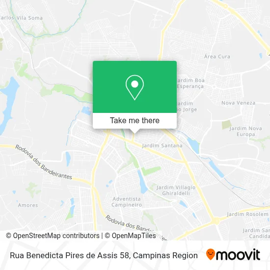 Rua Benedicta Pires de Assis 58 map