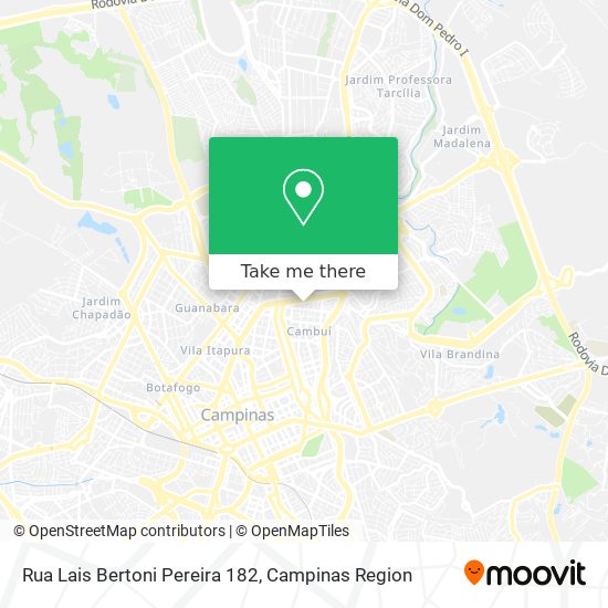Rua Lais Bertoni Pereira 182 map