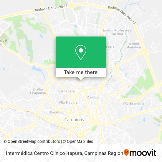 Intermédica Centro Clinico Itapura map