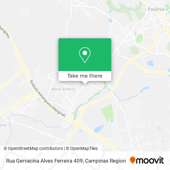 Rua Gervacina Alves Ferreira 409 map