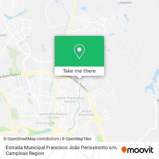 Estrada Municipal Francisco João Perissinotto s / n map