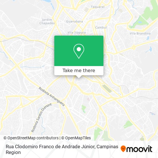 Rua Clodomiro Franco de Andrade Júnior map