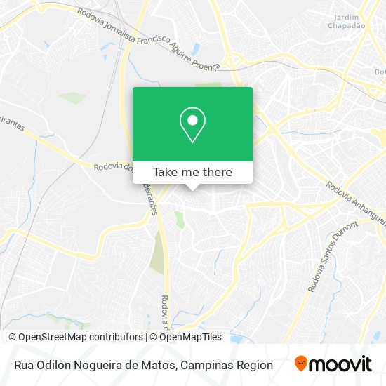 Mapa Rua Odilon Nogueira de Matos