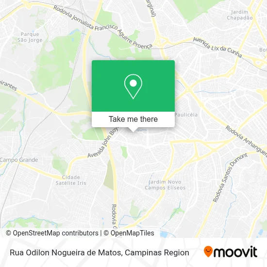 Rua Odilon Nogueira de Matos map