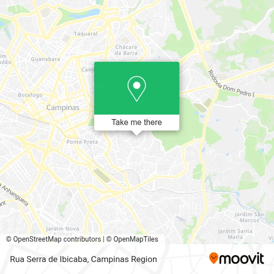 Rua Serra de Ibicaba map