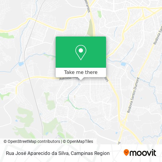 Rua José Aparecido da Silva map
