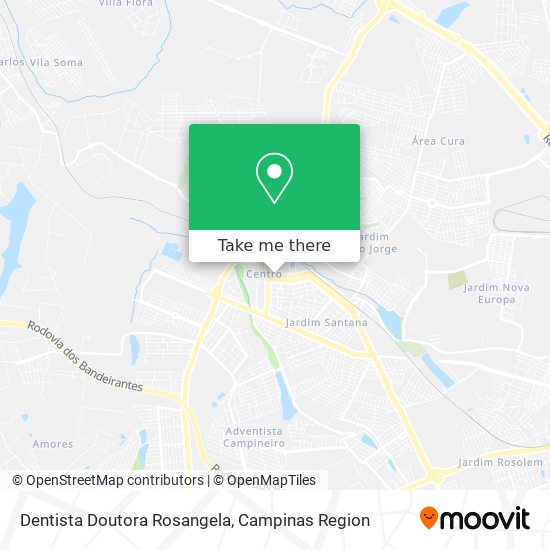 Mapa Dentista Doutora Rosangela