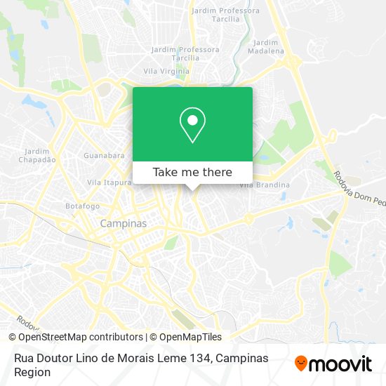 Mapa Rua Doutor Lino de Morais Leme 134