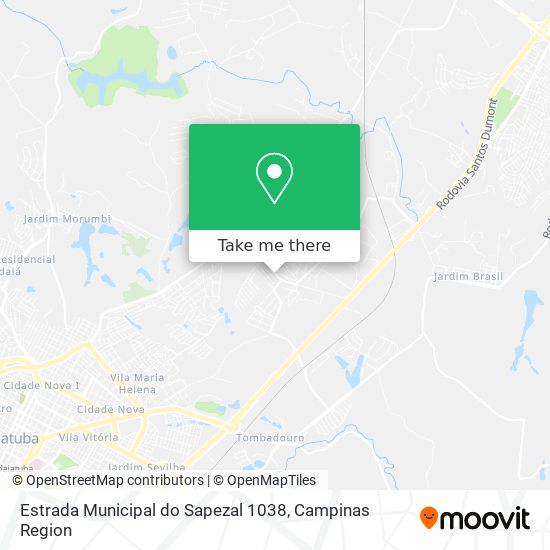 Estrada Municipal do Sapezal 1038 map