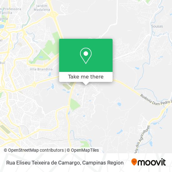 Rua Eliseu Teixeira de Camargo map