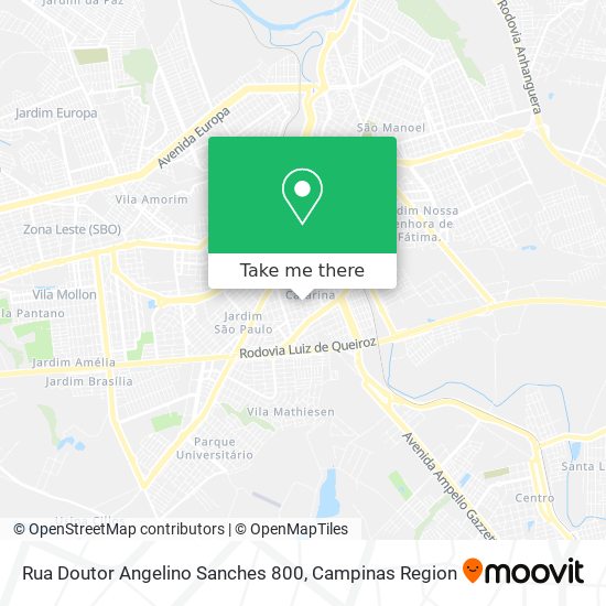 Mapa Rua Doutor Angelino Sanches 800