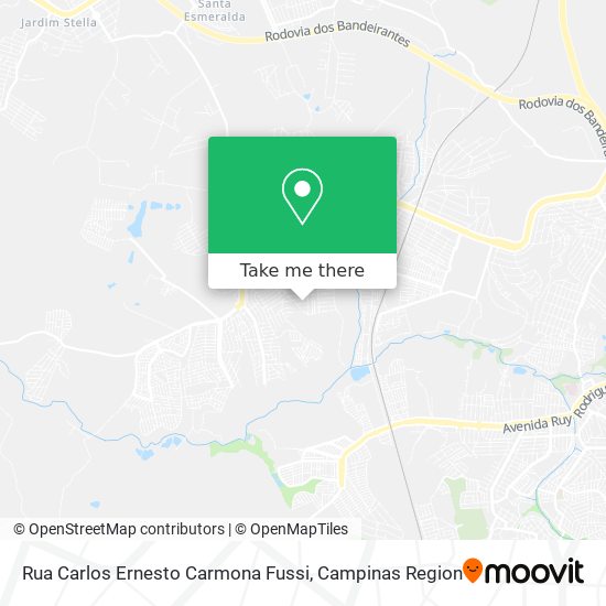Mapa Rua Carlos Ernesto Carmona Fussi
