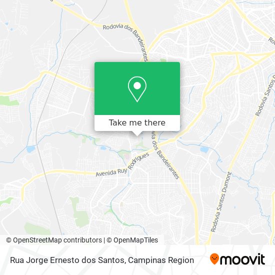Mapa Rua Jorge Ernesto dos Santos