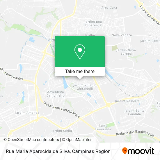 Rua Maria Aparecida da Silva map
