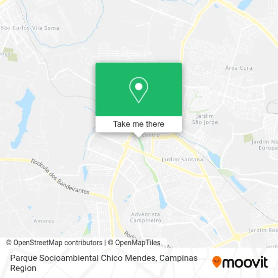 Parque Socioambiental Chico Mendes map