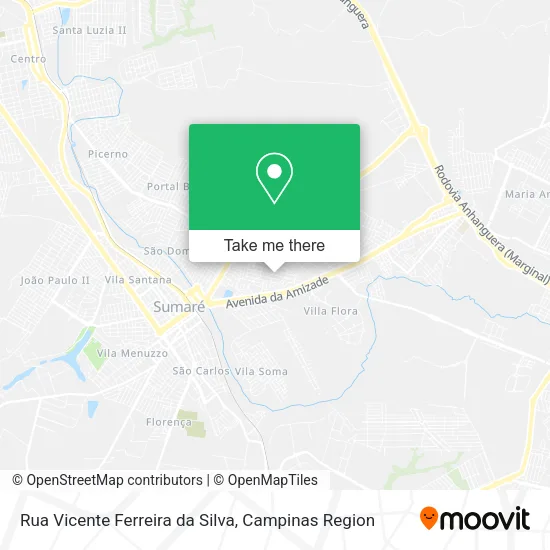 Mapa Rua Vicente Ferreira da Silva