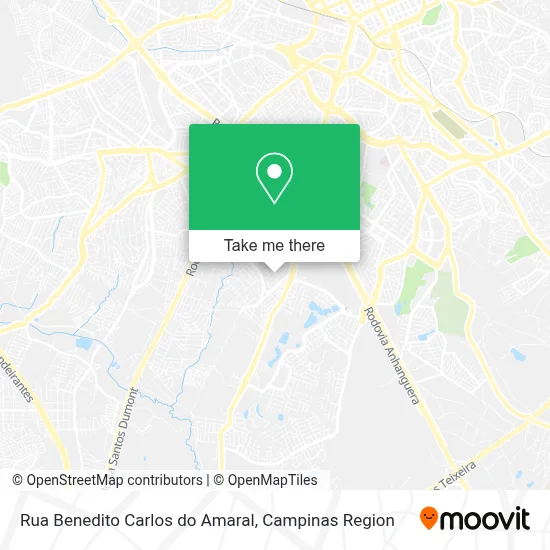 Rua Benedito Carlos do Amaral map