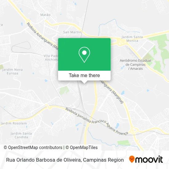Rua Orlando Barbosa de Oliveira map
